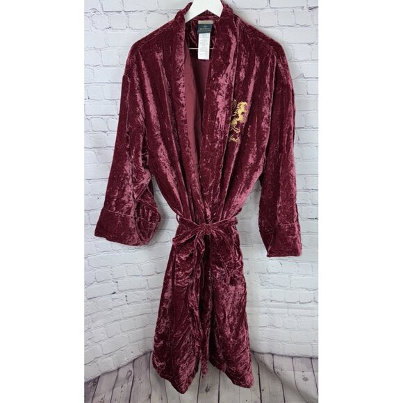 NWOT POTTERY BARN TEEN Harry Potter™ Gryffindor Red Velvet Robe Red Size L/XL - Picture 1 of 9